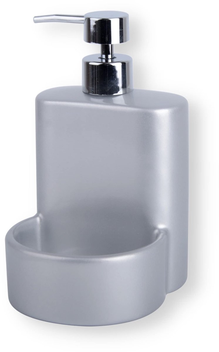 Omgoods - Handzeepdispenser met Spons Houder in Grijs
