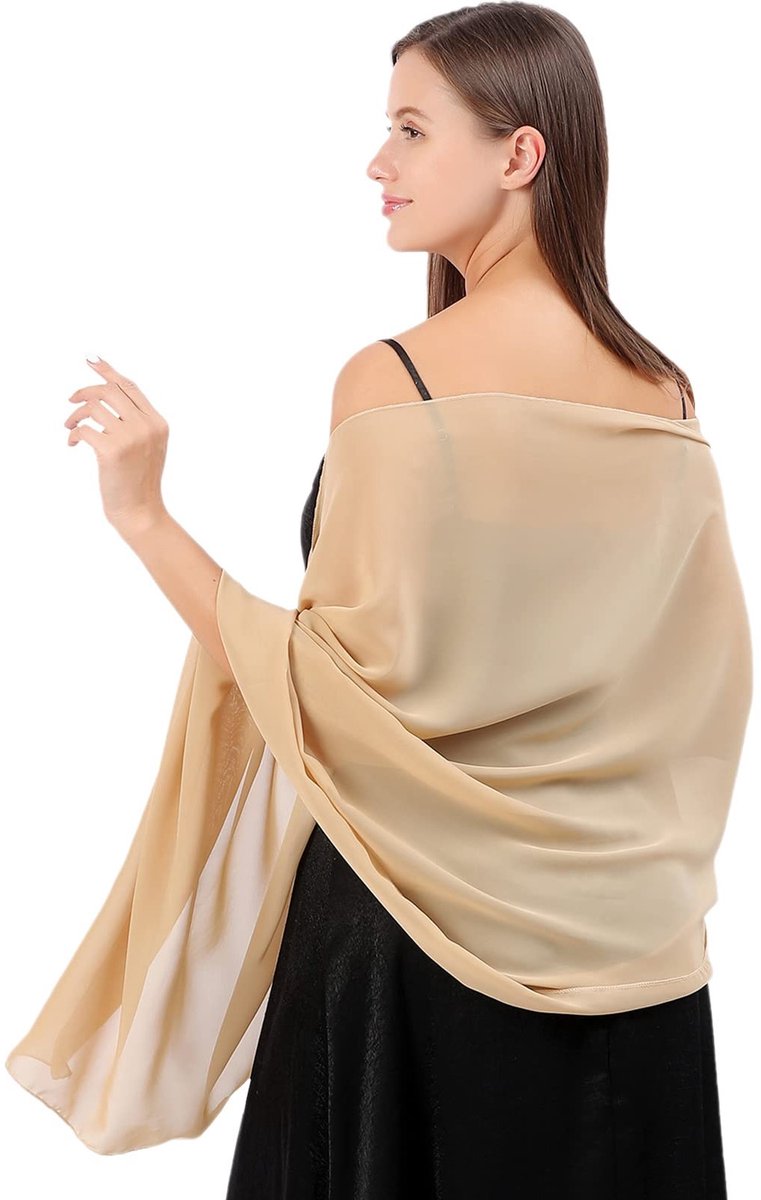 Omgoods - Elegante Chiffon Sjaal en Wrap voor Avondkleding