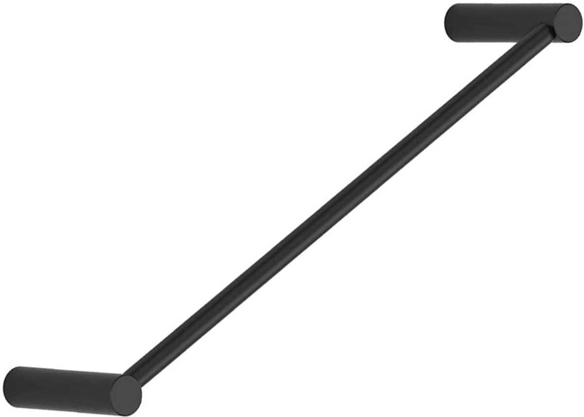 Omgoods - Mat Zwart Handdoekrek 30 cm RVS - Robuust en Stijlvol