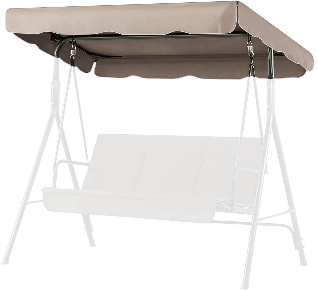Omgoods - Swing Canopy Cover UV-Bescherming voor Buiten - 2-zits