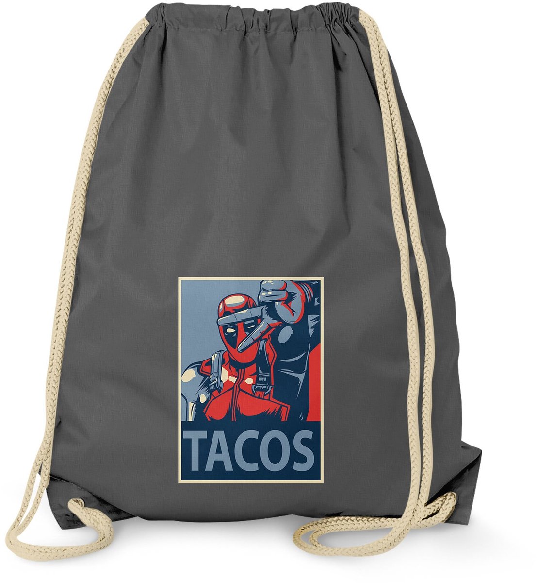 Omgoods - Unisex Gym Bag in Grijs - 38 cm x 42 cm