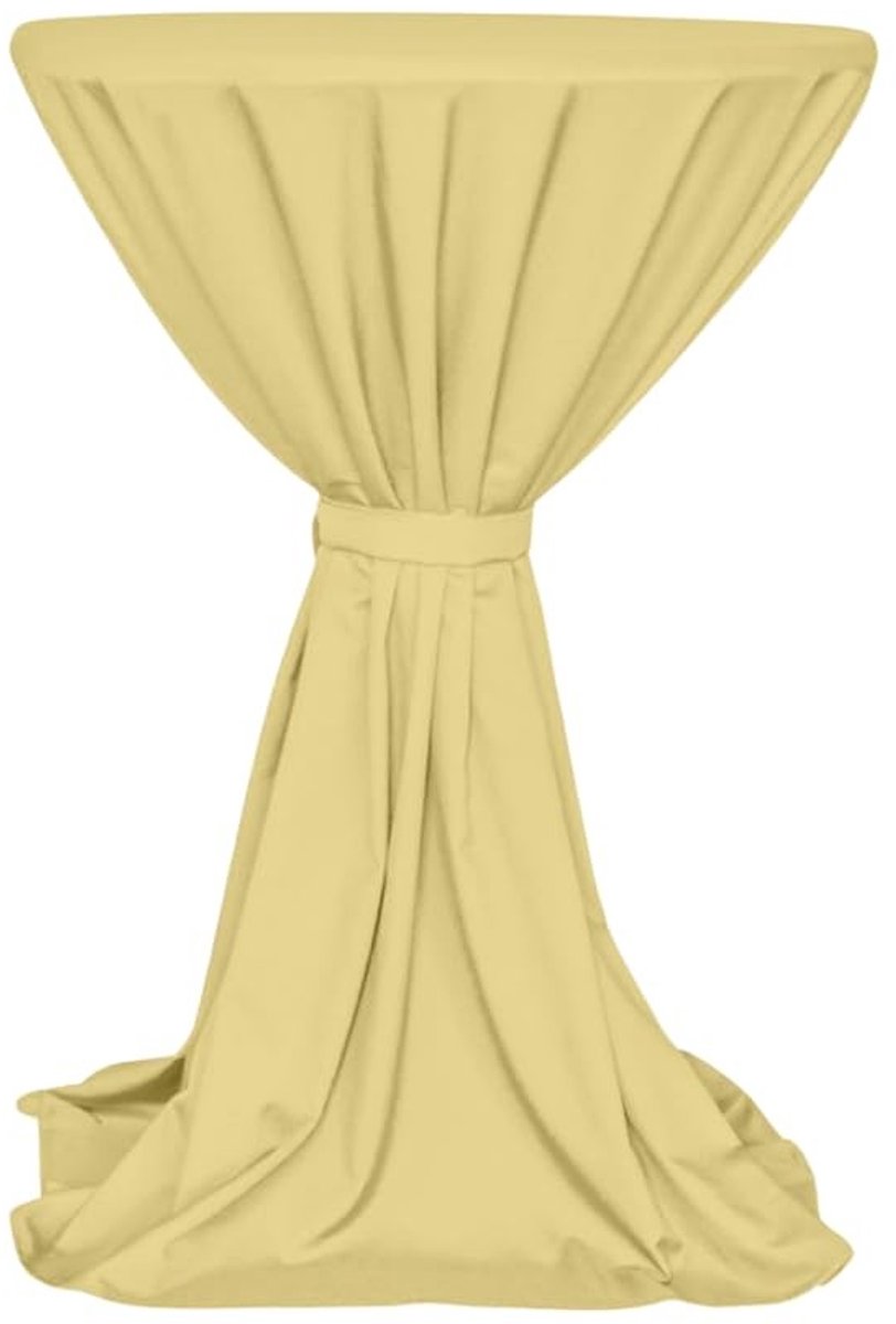 Omgoods - Milano Tafelkleed Set van 2 Crème Rond 80-100 cm
