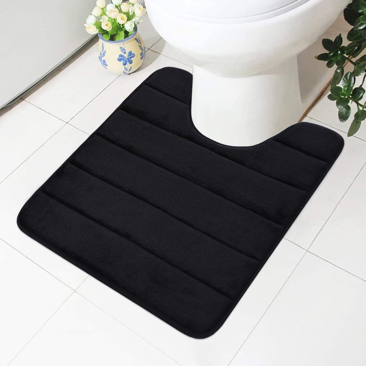 Omgoods - Toiletmat van Geheugenfoam met Snit, 50 x 60 cm