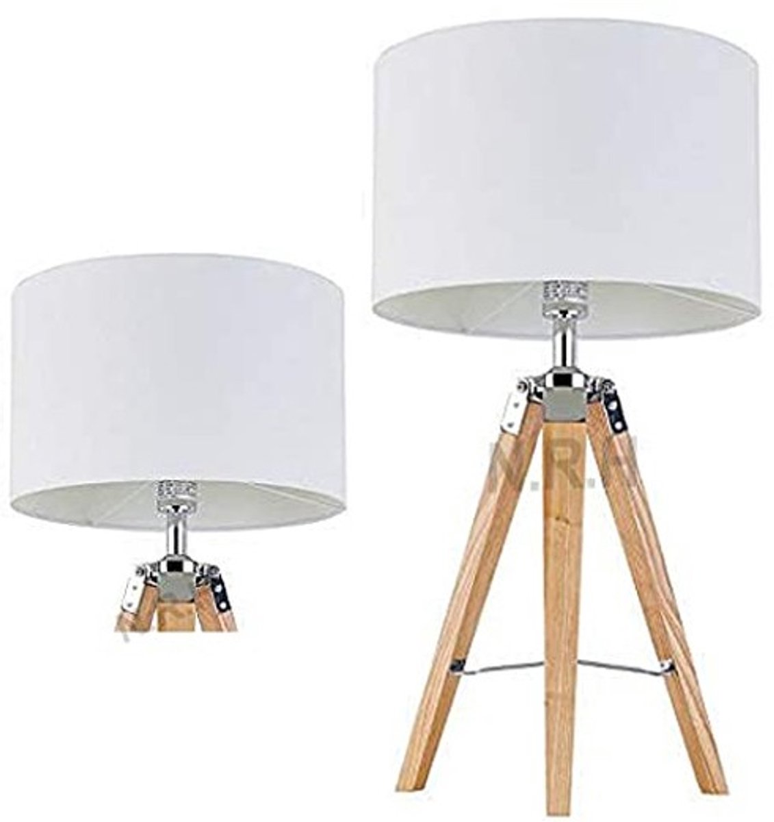 Omgoods - Moderne Chrome Tripod Tafellamp - Decoratieve Tafel- en Bureaulamp
