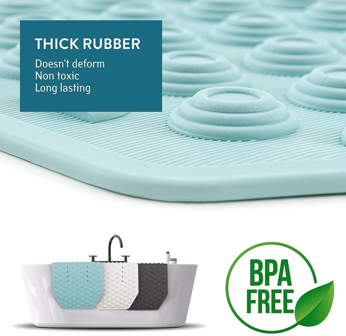 Omgoods - Antislip Douchemat met 153 Zuignappen voor Veiligheid