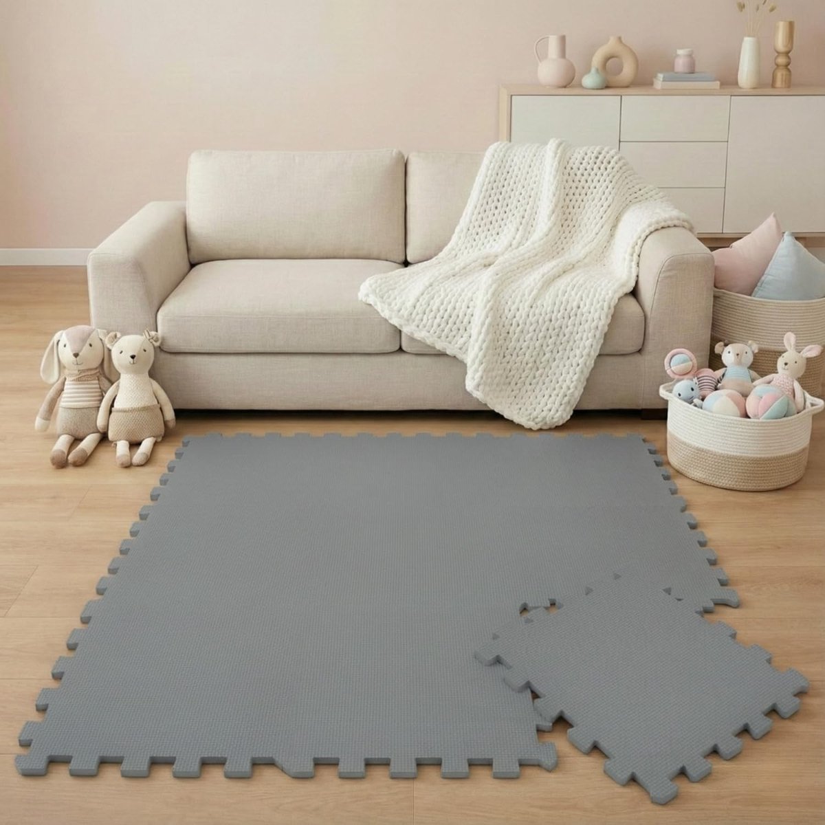 Omgoods - 9-Piece Baby Speelmat van EVA Schuim met Antislip Oppervlak