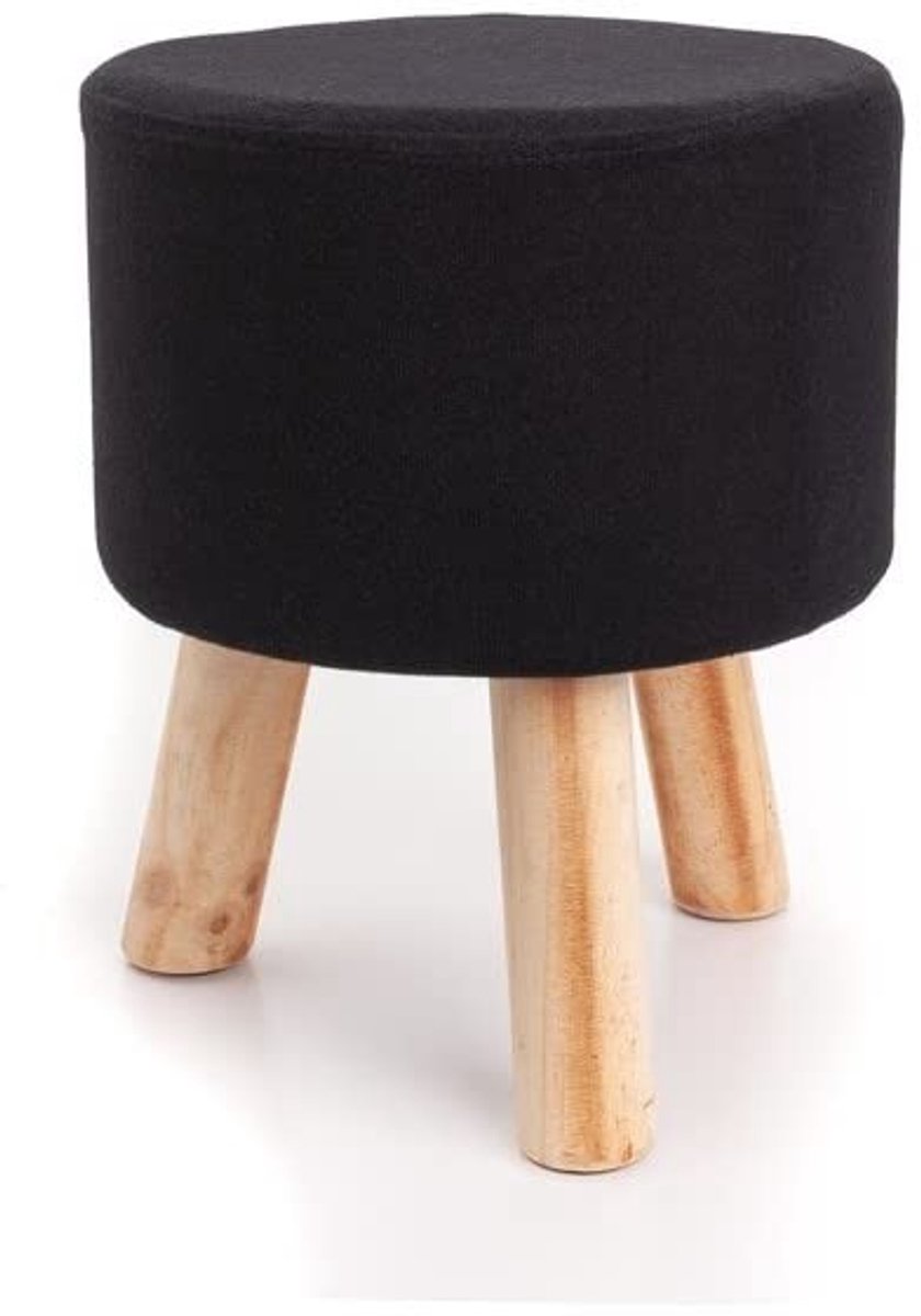 Omgoods - Ronde Kruk met 3 Poten 28 x 34 cm