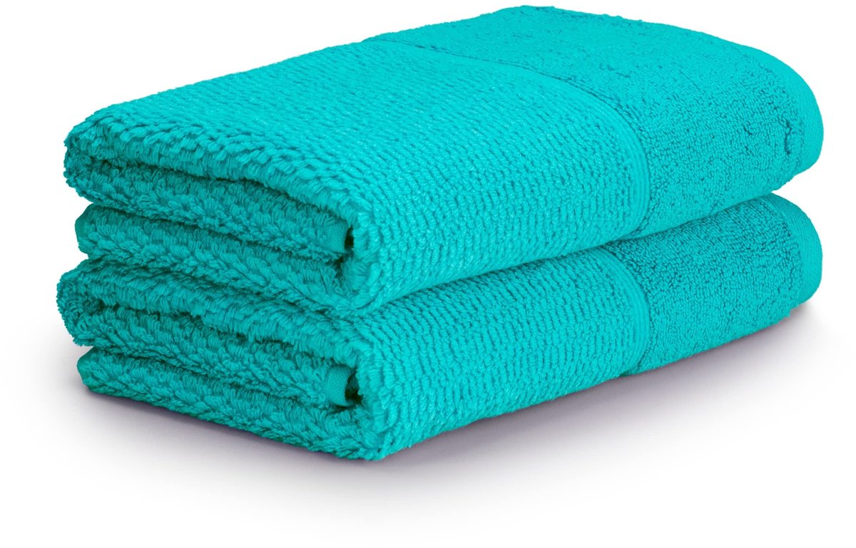 Omgoods - Pearl Handdoek Set van 2 - 50 x 100 cm van 100% Katoen