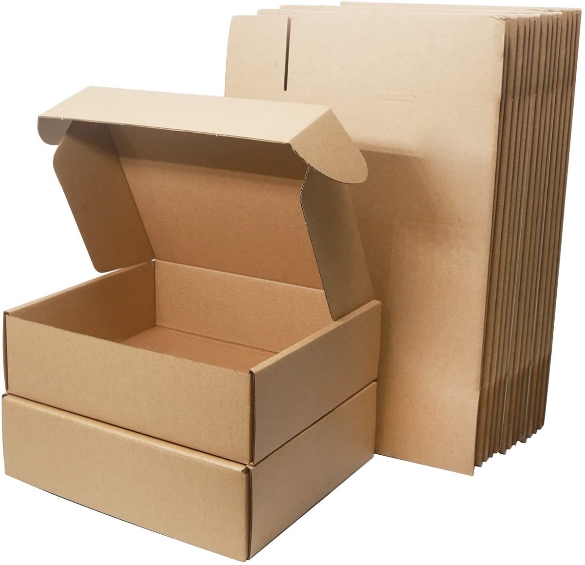 Omgoods - Set van 15 Verzenddozen van Karton voor Kleine Pakketten