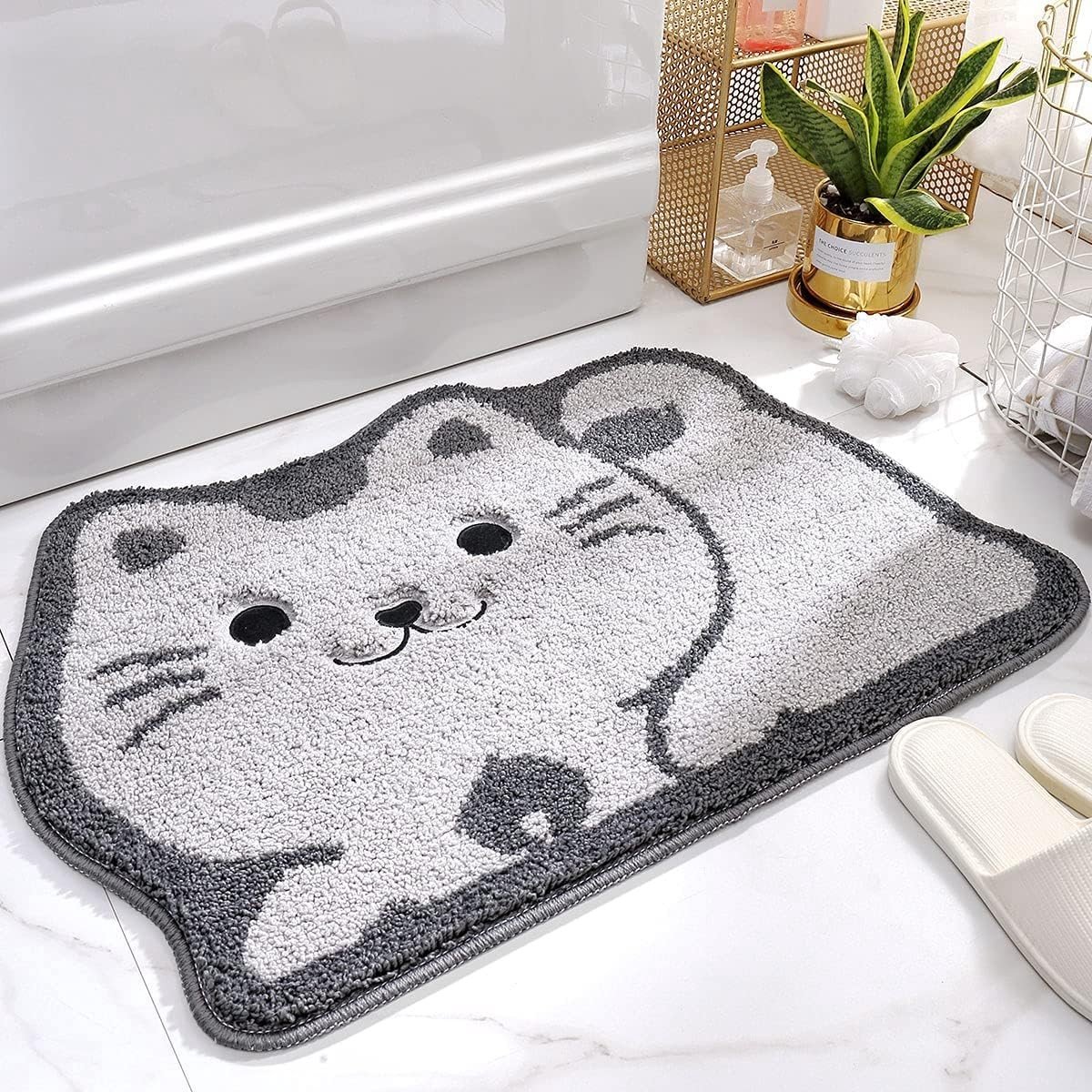 Omgoods - Schattige Badmat 47 x 70 cm Microvezel