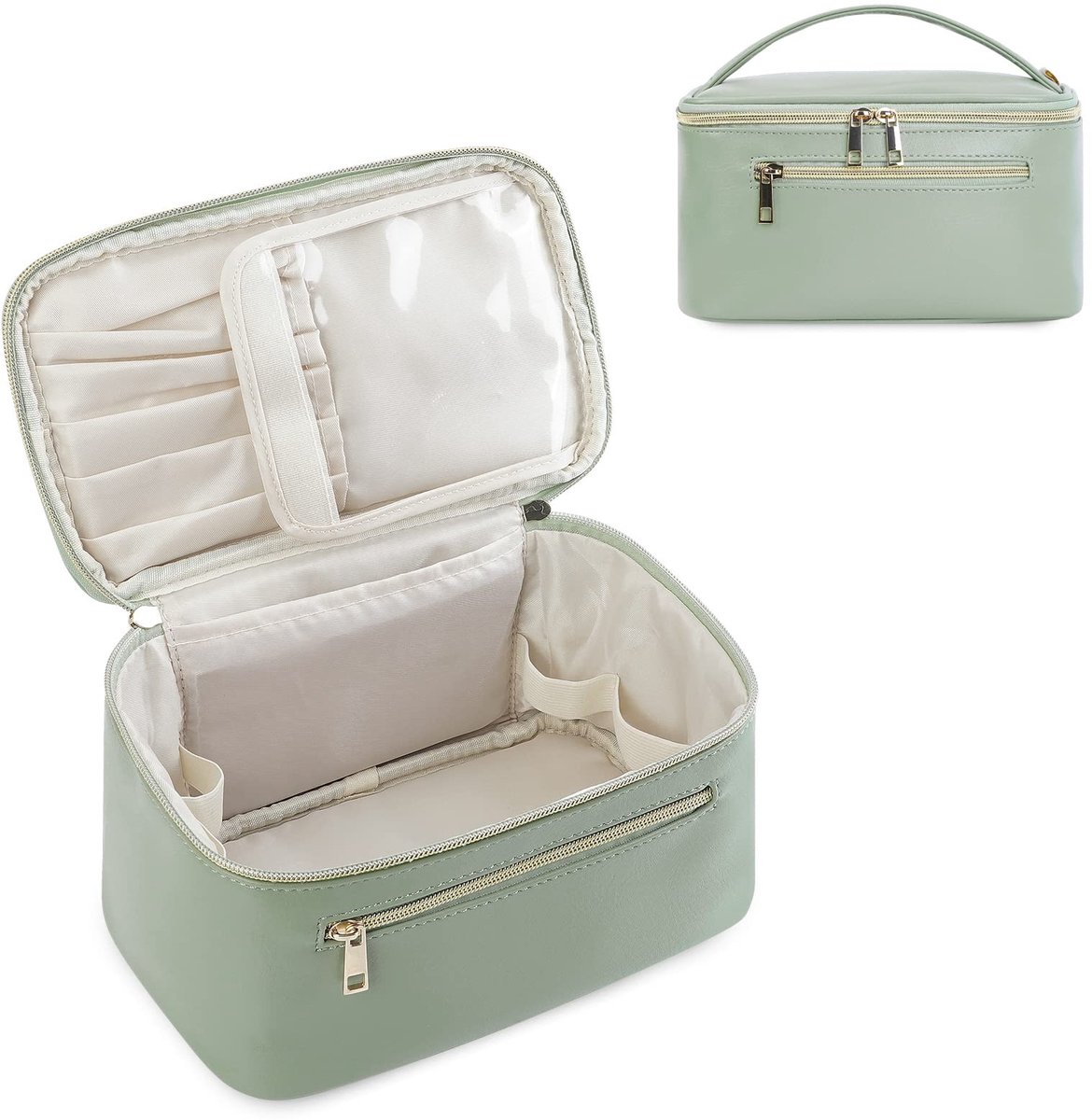 Omgoods - Make-up Tas voor Reizen van Ecologisch Vegan Leer