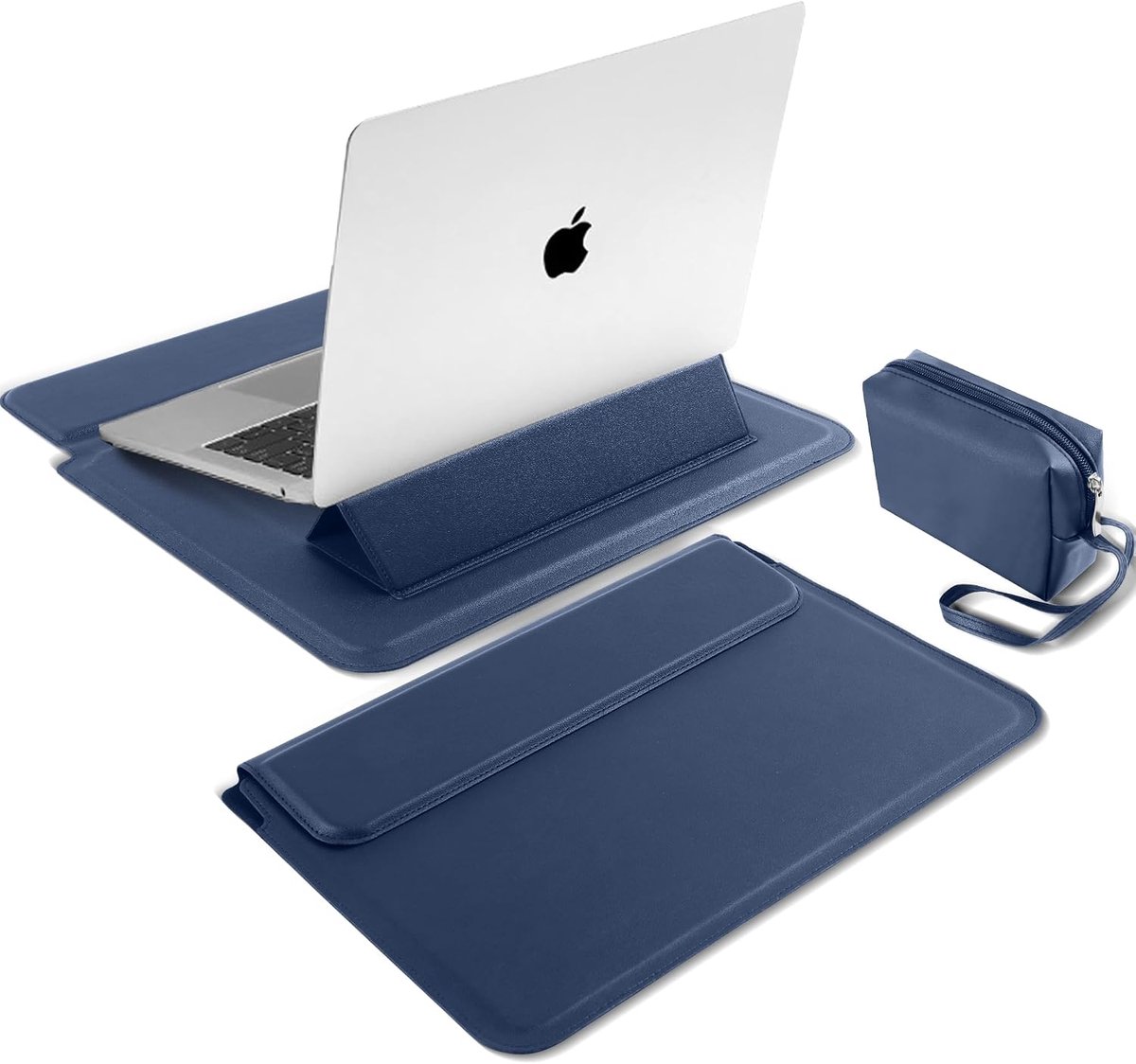 Laptophoes, 15-16 inch laptophoes, met standaardfunctie, voor MacBook Pro 16 M4/M3/M2/M1 Pro/Max 2024-2019, MacBook Pro 15 2025-2012, Samsung, XPS 15, Lenovo, HP (blauw)