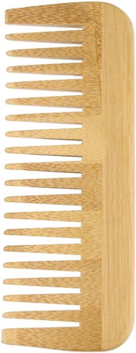 Houten Kam voor Krullend Haar, Antistatische Kam, Duurzame Kam voor Gezond Haar en Styling