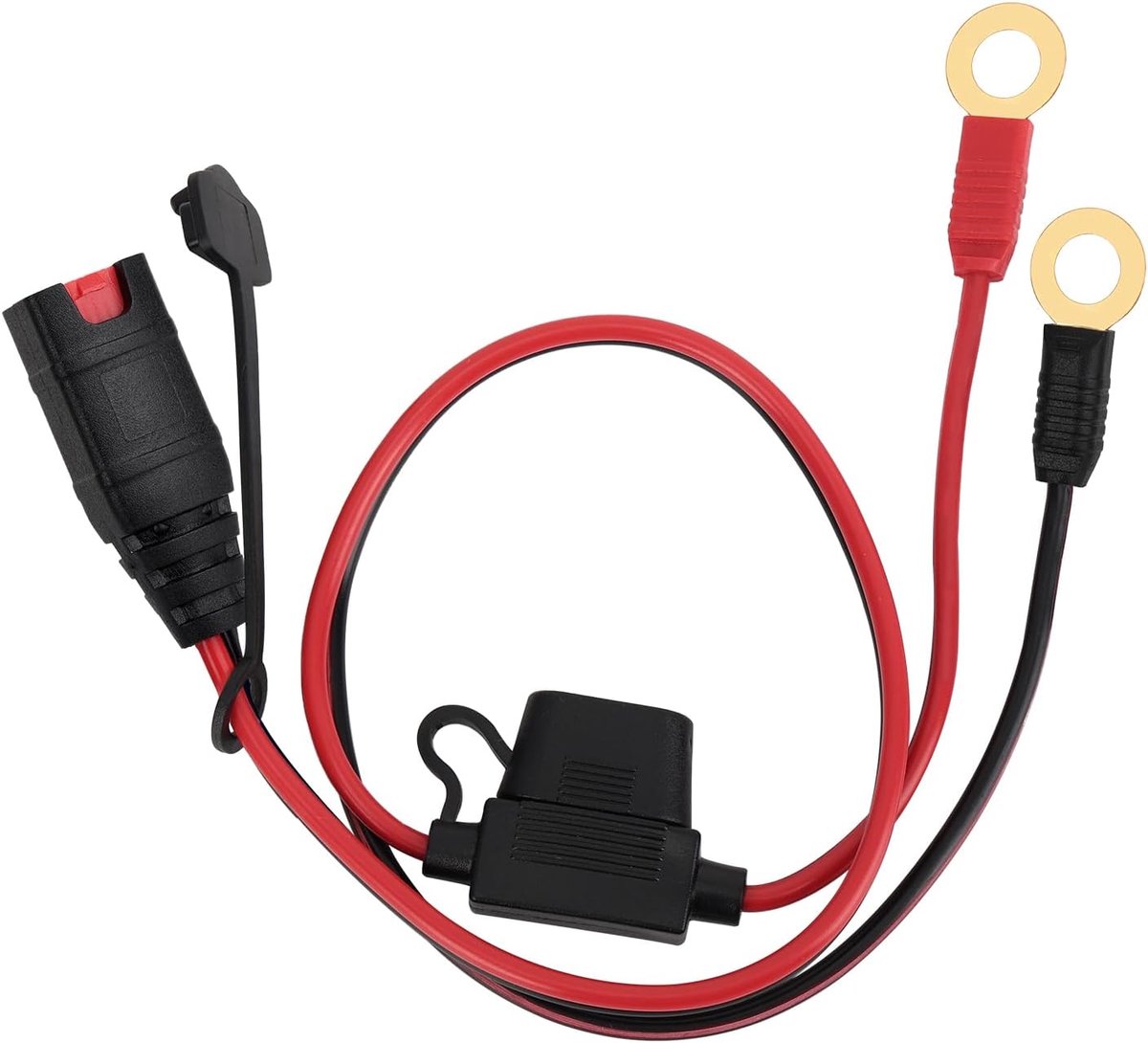 lasuroa GC008 X-Connect M10 (3/8 inch) XL-Oogklemconnector, Smart Batteries Druppelladerkabel Compatibel met Noco Genius 2 Accessoires Oogklemconnector