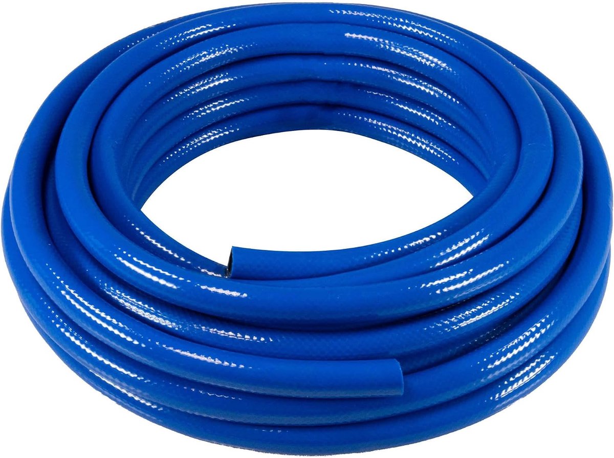 Persluchtslang, 10 meter, 6 mm, pvc-slang voor persluchtcompressor, flexibel, slijtvast en versterkt met weefsel tot 20 bar