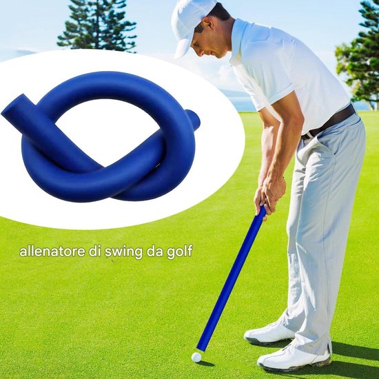 Golf Swing Trainer - Oefenstok Golf - Golfslag Verbeteren - Realistische Oscillatie - 88 cm - Blauw van GOLF — afbeelding 5