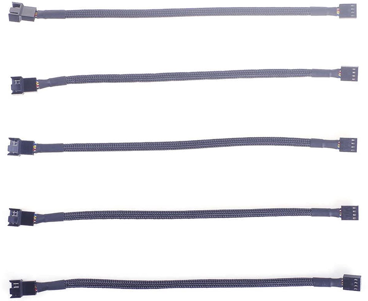 4-pins 27 cm PWM Connector Case Fan Extension Power Kabel voor Computer Chassis Moederbord 4-pins Power Extension Cord (5 stuks)