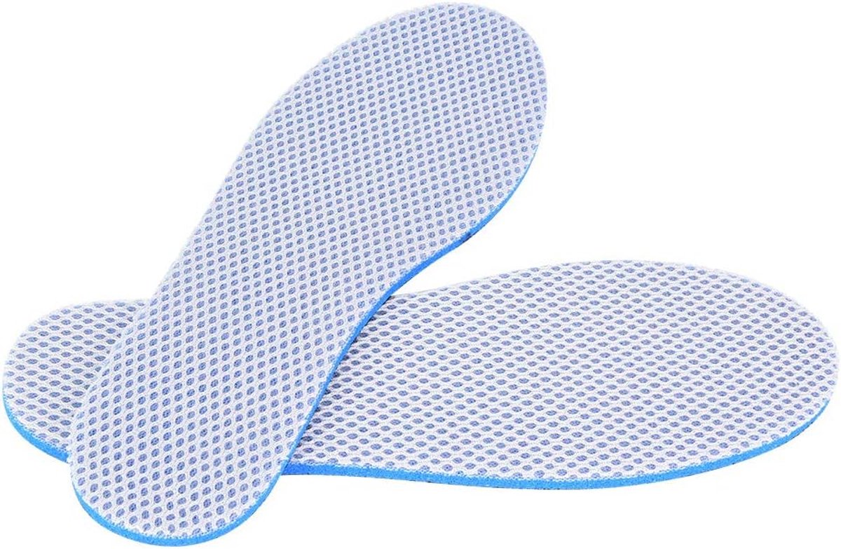 schoeninlegzool, tweezijdige spons, comfortabele binnenzolen, gevoerde inlegzolen, comfortabele vervangende inlegzolen, geschikt voor sportschoenen, gymschoenen, wandelschoenen (37-38)