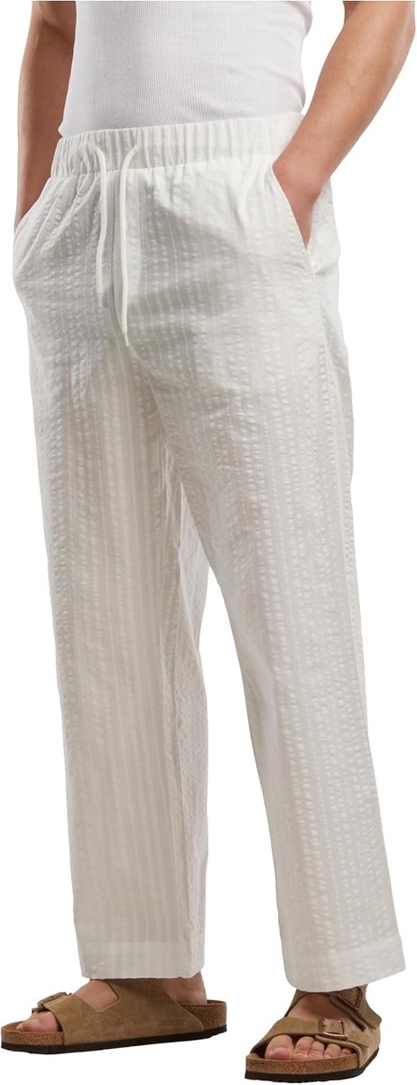 Classics heren Broek Tb7566-loose Seersucker Pants