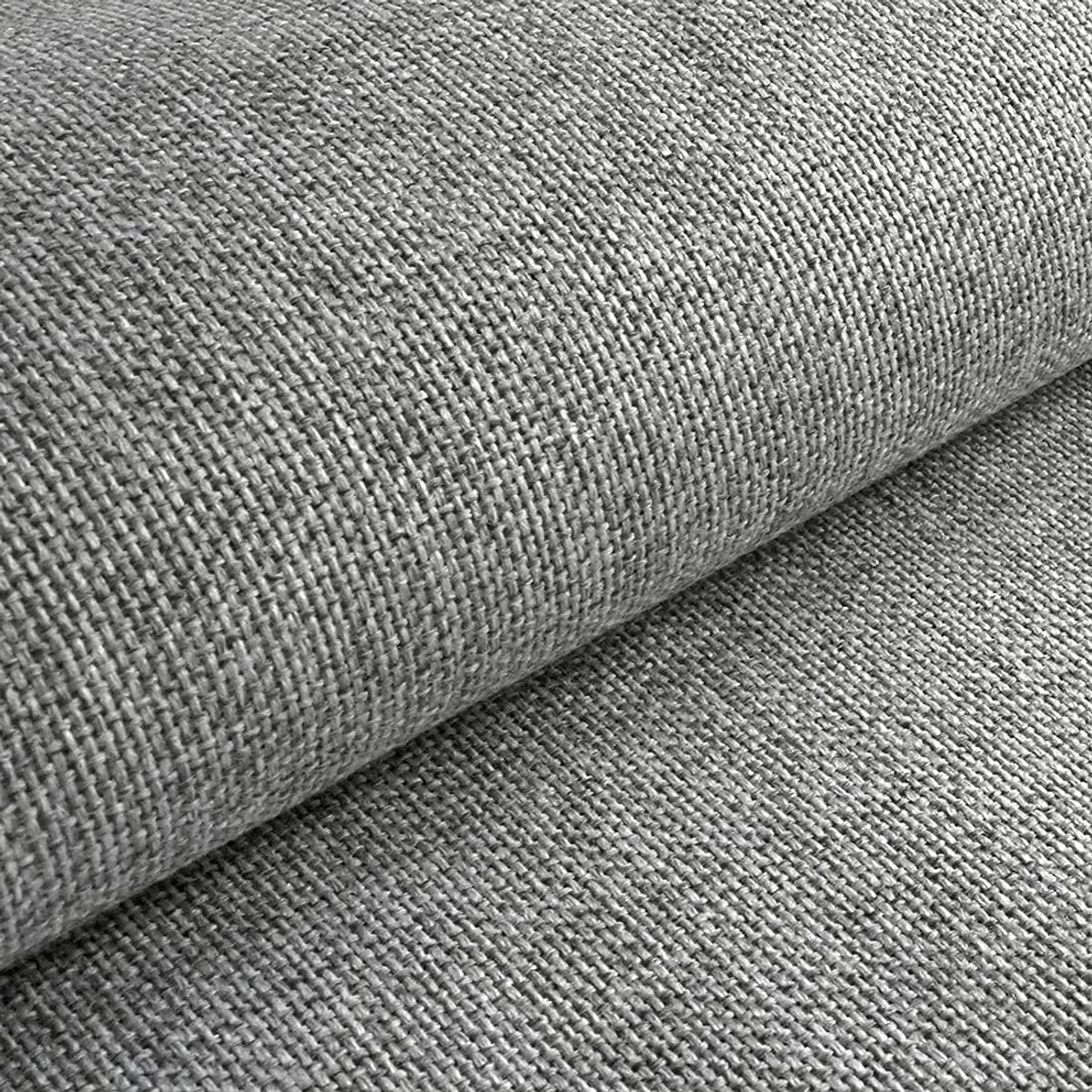 Stof voor stoelen, banken en kussens, 100% polyester, scheurvast, per meter, lichtgrijs per Meter verkocht – 1 Stuk = 1 m x 1,45 m