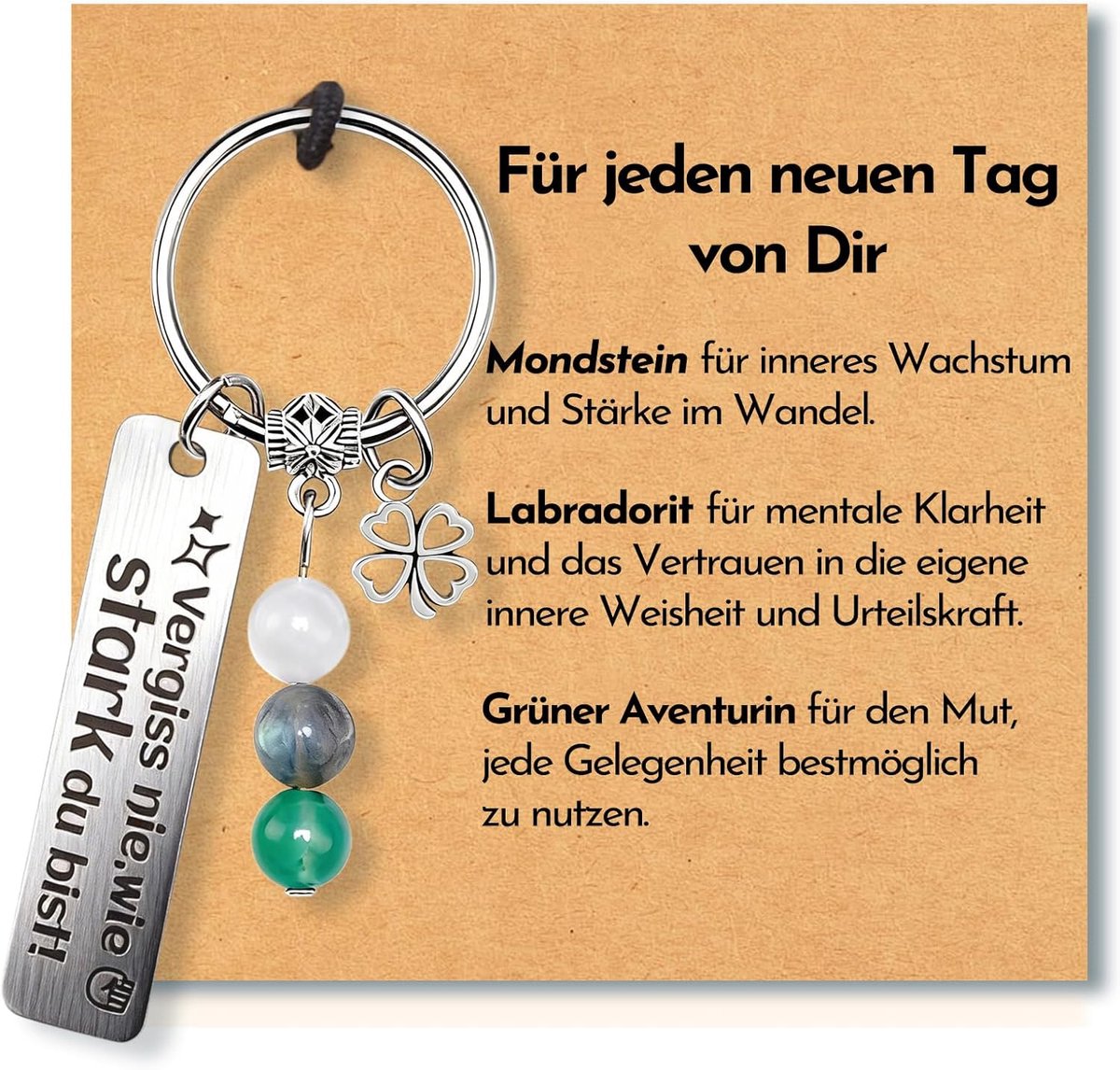 Dames geluksbrenger kleine cadeaus voor vrouwen verjaardagscadeau cadeau met gravure geschenken zus collega vrienden, afscheidscadeau gepensioneerde afstuderen baan verandering