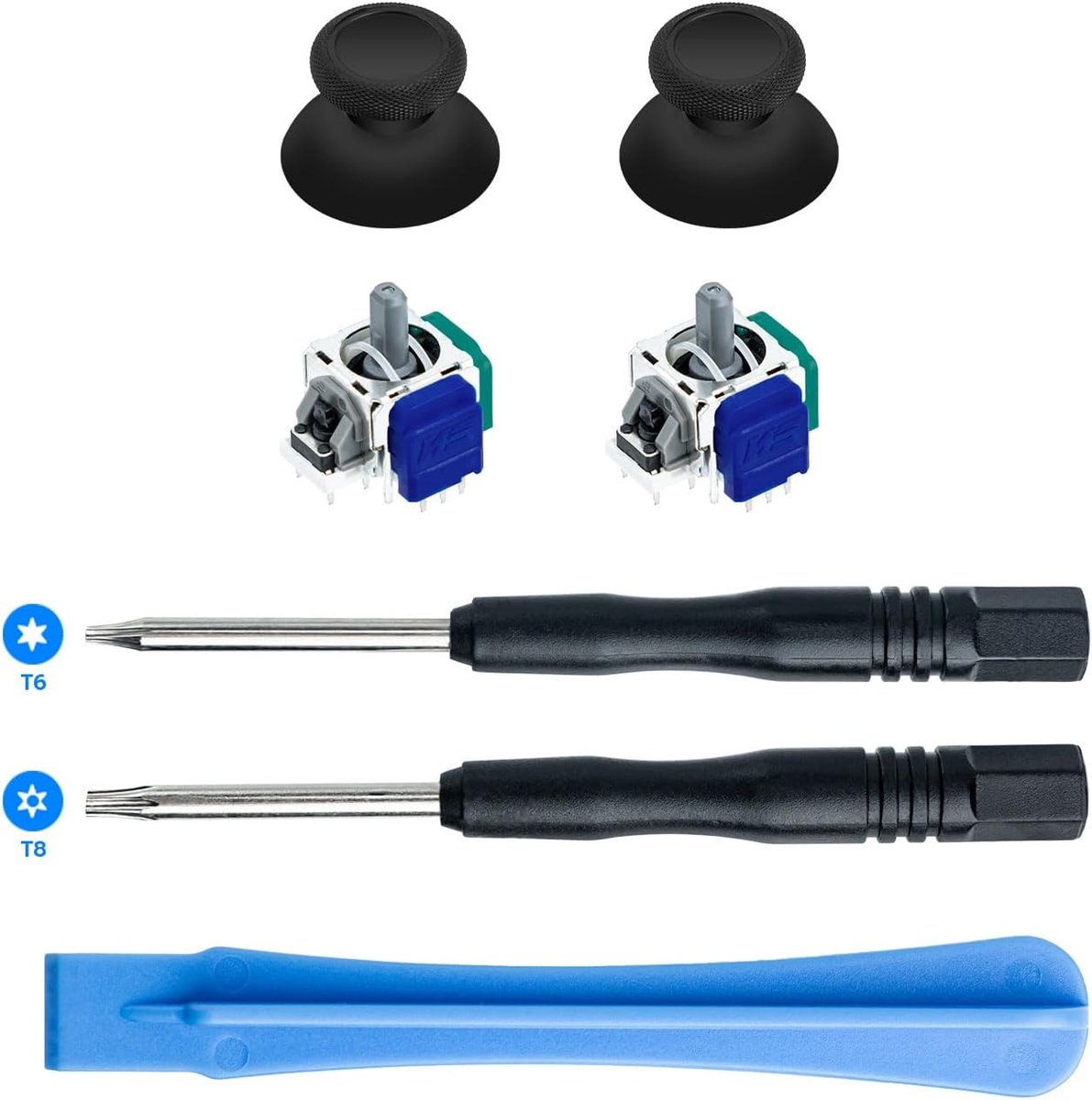 5 in 1 TMR Joystick Vervanging Reparatie Onderdelen Thumbstick Grips Compatibel met X Box Series X/S/One/One X/One S Controller