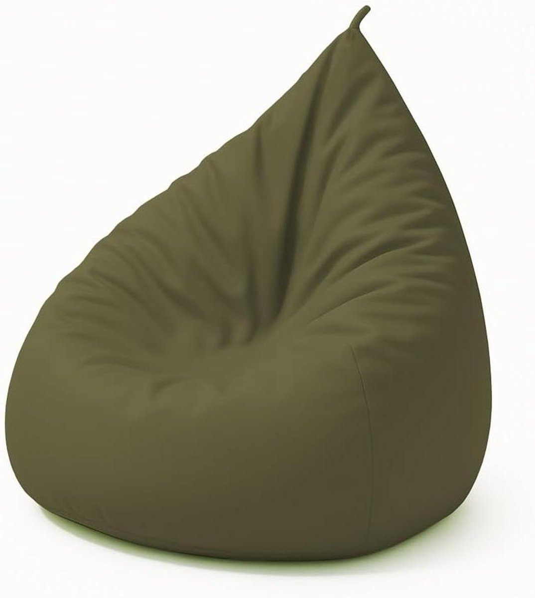 Bean Bag Stoel - Zitzak Kinderen Volwassenen - Ontspannen Zitten - Kunstleer Buitenkant - 85x125 cm - Donkergroen