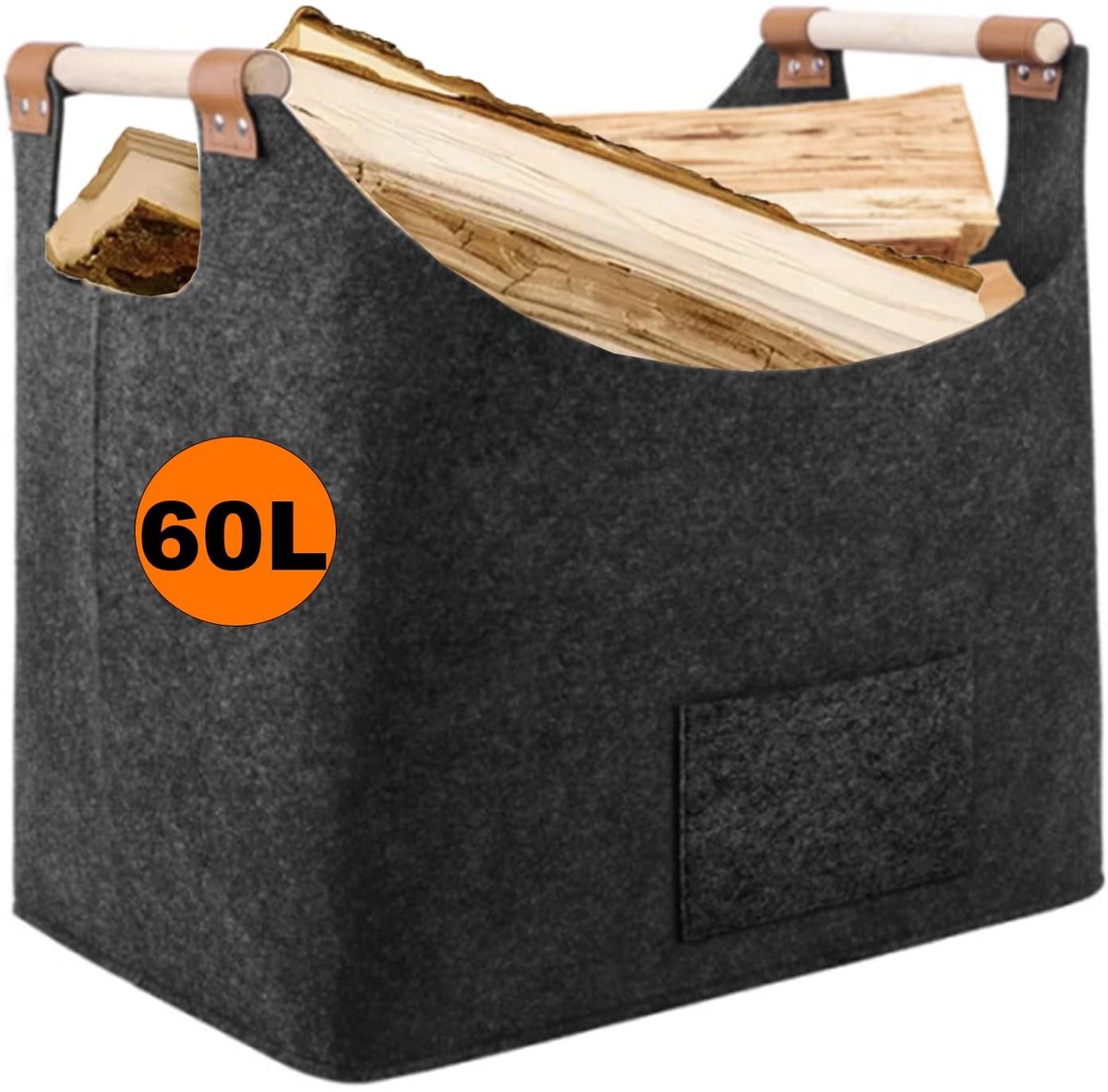 Omgoods - XXL Houten Mand voor Brandhout en Opslag