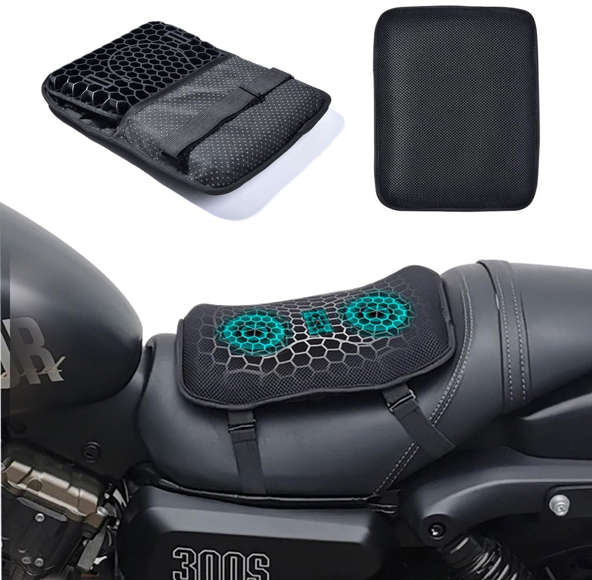 Omgoods - Motor Zitkussen met Gel, Verlicht Pijn tijdens Lange Rit