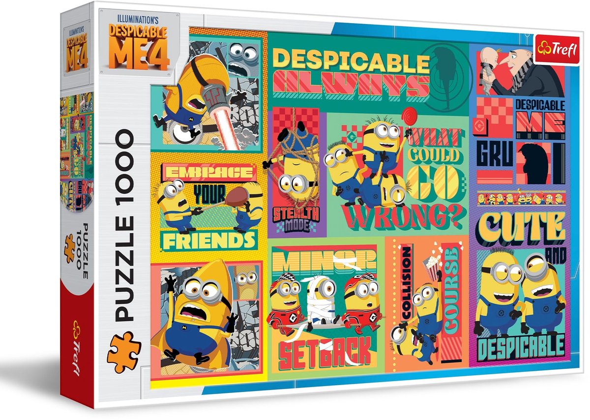 Omgoods - Puzzel Despicable Me 4, 1000 Stukken, Creatieve Ontspanning