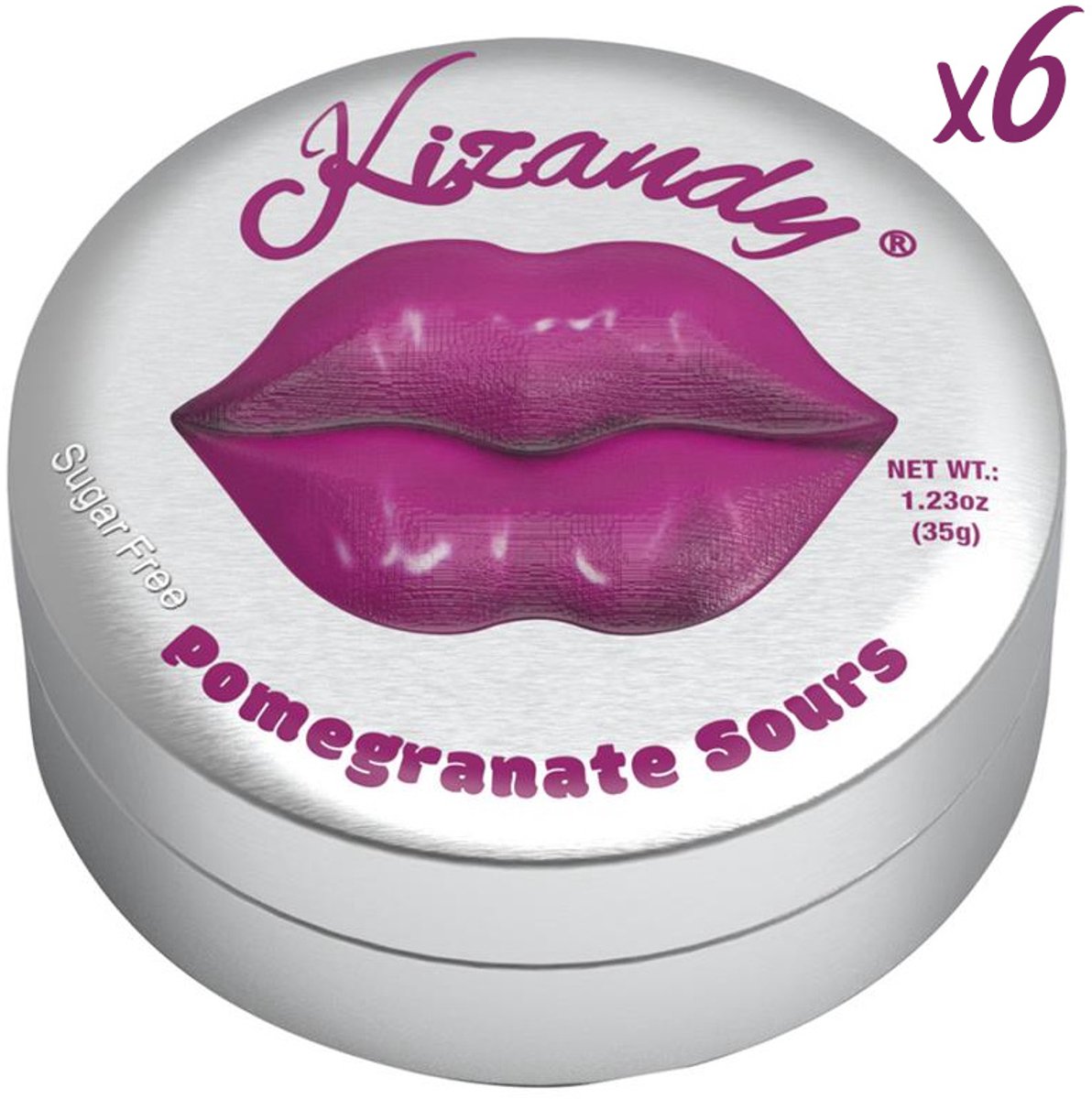 Kizandy - Suikervrije mints - Pomegranate - tinnen verpakking