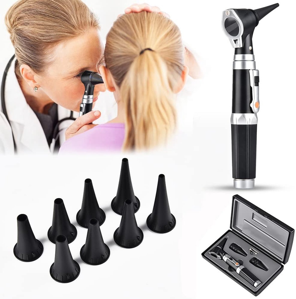 Omgoods - Mini Otoscope Kit met LED en 3x Vergroting