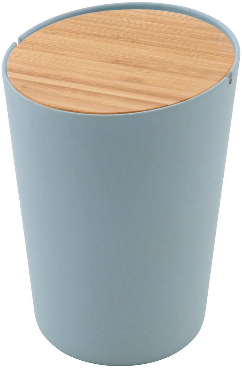 Omgoods - Tafel Vuilnisbak met Deksel, 3L, Fog Blue
