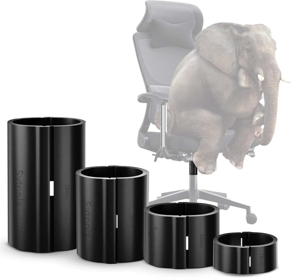Omgoods - Gasveer Klemmen voor Kantoorstolen, 4 Stuks