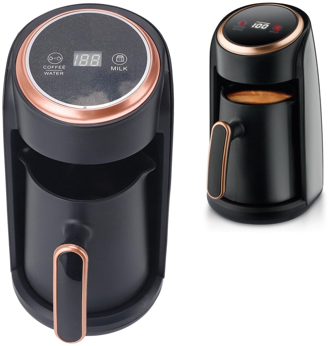 Omgoods- Koffiezetapparaat Automatisch - Roestvrij Staal - 600 W Vermogen - Morsvrij Gieten - 300 Ml Inhoud - Voor Thuis/Kantoor - Koffiepot