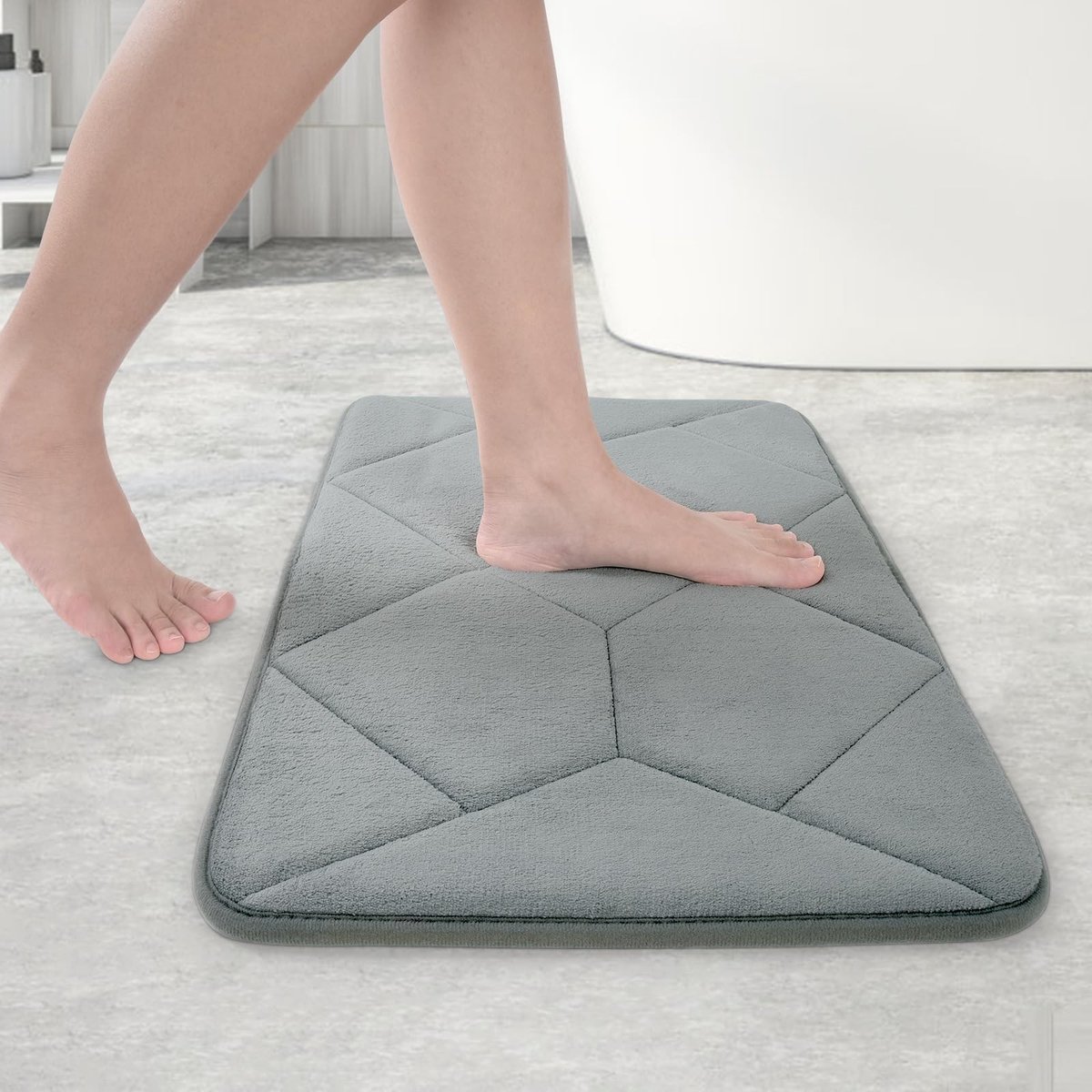 Omgoods - Absorberende Memory Foam Badmat 60 x 40 cm