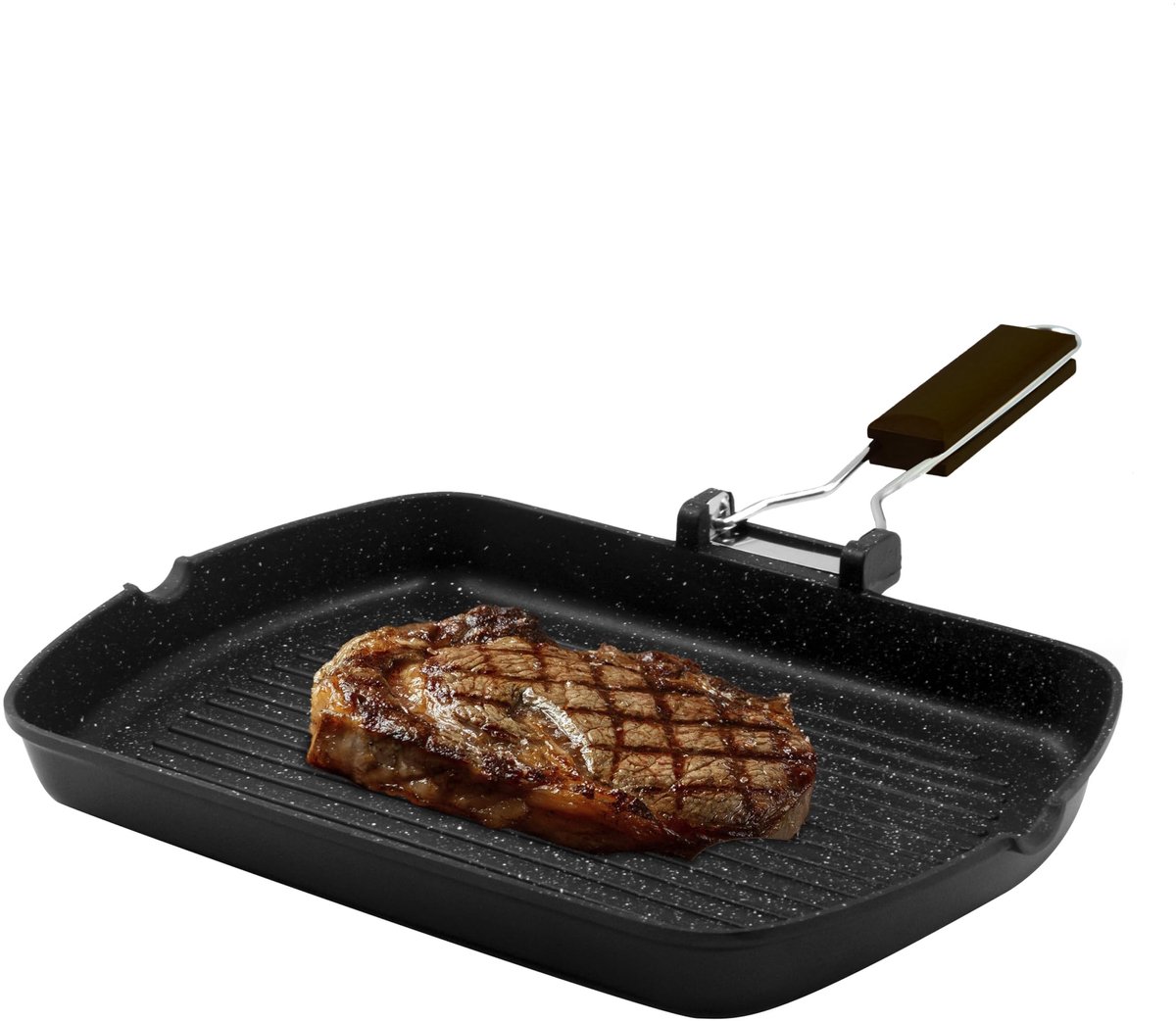 Omgoods - Grill Pan 26 x 36 cm van Gietaluminium