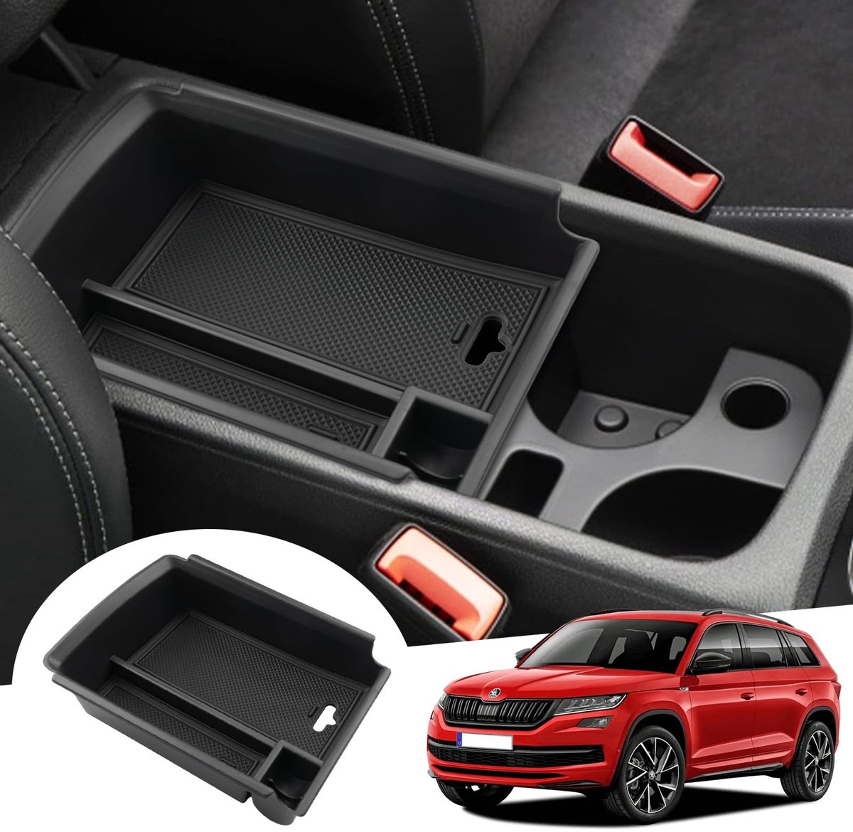 Omgoods - Center Console Opslagdoos voor Kodiaq Karoq 2017-2022