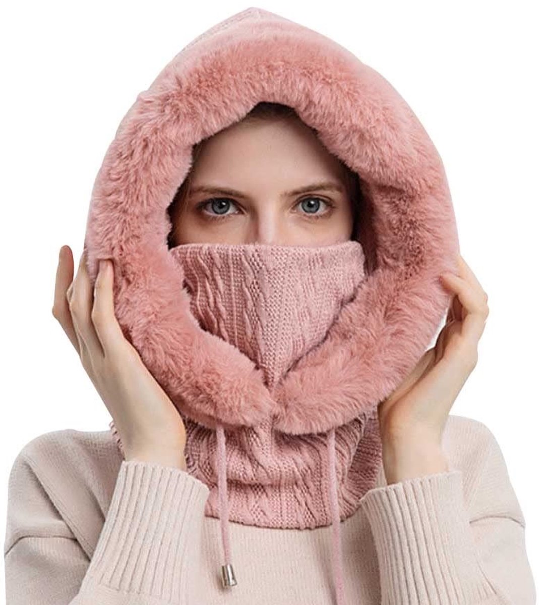 Omgoods - Dikke Balaclava voor Vrouwen met Volledige Gezichtsbedekking