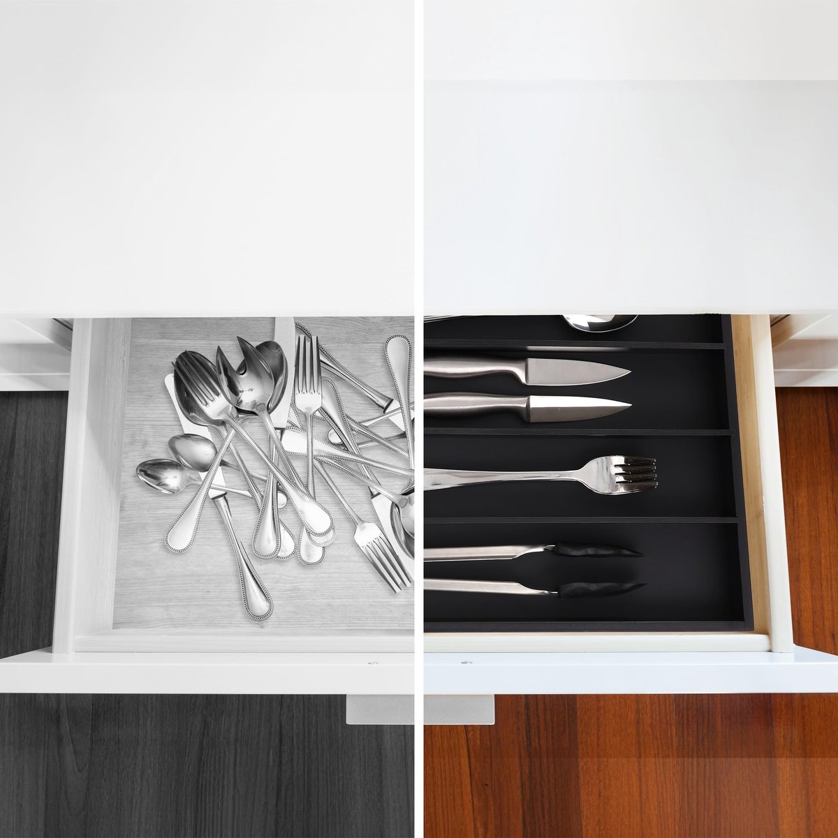 Omgoods - Bamboo Bestek Organizer met 6 Compartimenten