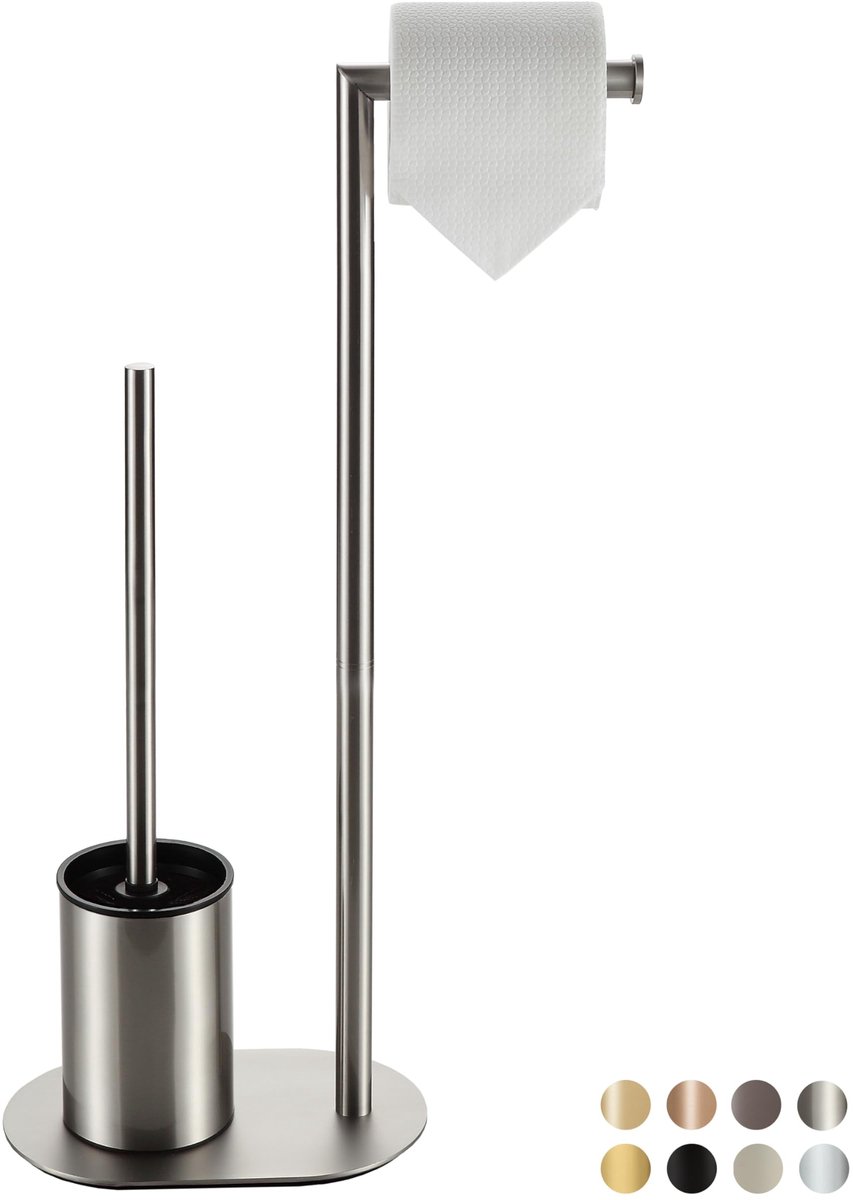 Omgoods - Toiletset - Elegante Toiletset met Toiletpapierhouder en Borstel