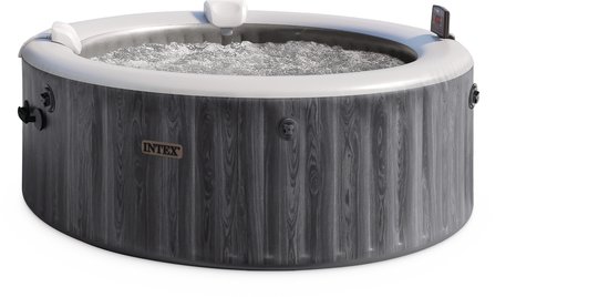 Intex 4-persoons Deluxe Round Bubble Spa Set Greywood - Intex - €799,95