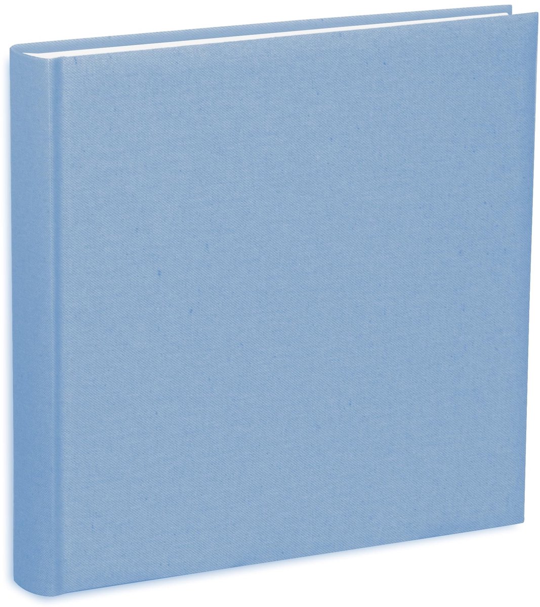 Omgoods - Fotoalbum, 31 x 31 cm, Lichtblauwe Stoffen Kaft met 80 Pagina's
