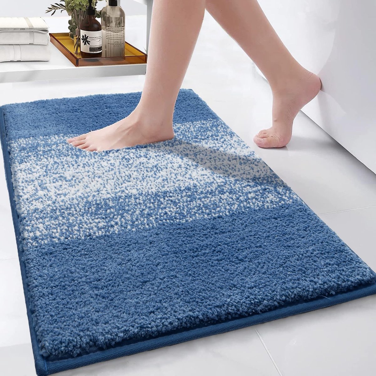 Omgoods- Badmat Antislip 80 x 120 cm - Microvezel Badkamermat - Machinewasbaar - Zacht Badtapijt - TPR-Drager - Luxe Comfort - Badkamertapijt
