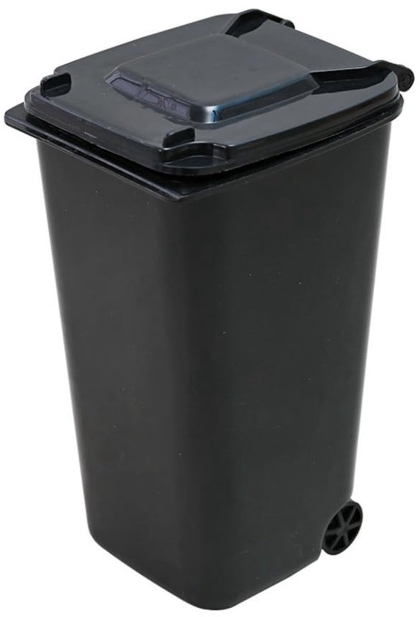 Omgoods - Compacte Afvalbak voor Bureau met Deksel, Set van 4