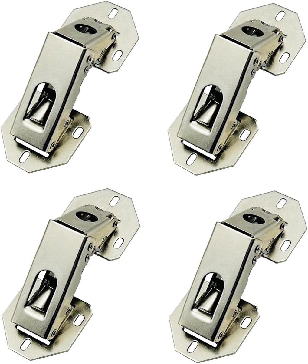 Scharnieren met Hydraulische Demper voor Keuken RV Camperbusje Caravan Hangende Kastdeuren Kast Kledingkast Meubeldeur Vouwscharnier 4 Stuks