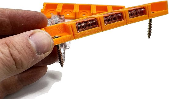 eXODA 10x Houder Wago Type 221-413 3-polige stekkerhouders Set voor veelzijdige elektrische verbindingen hoge flexibiliteit in installatie van draden tot 4mm² — afbeelding 3