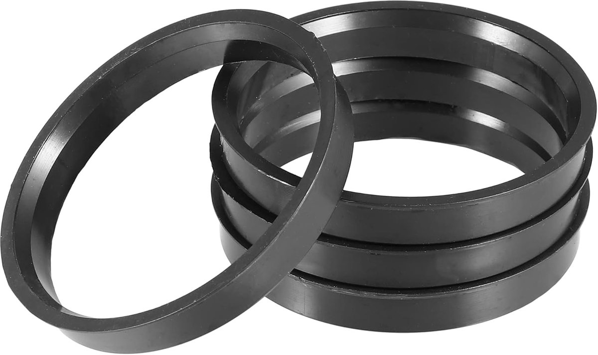 AUTOHAUX 4 stuks 70,1 mm tot 65,1 mm universele auto knaastrierringen zwart