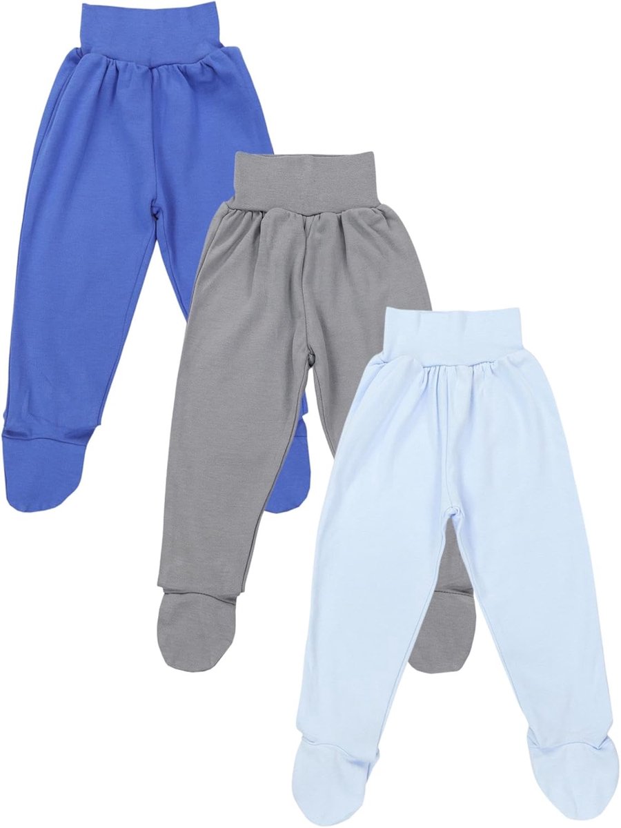 Broeken met Voetjes 3 Pack Katoen Zacht Comfortabel Uni