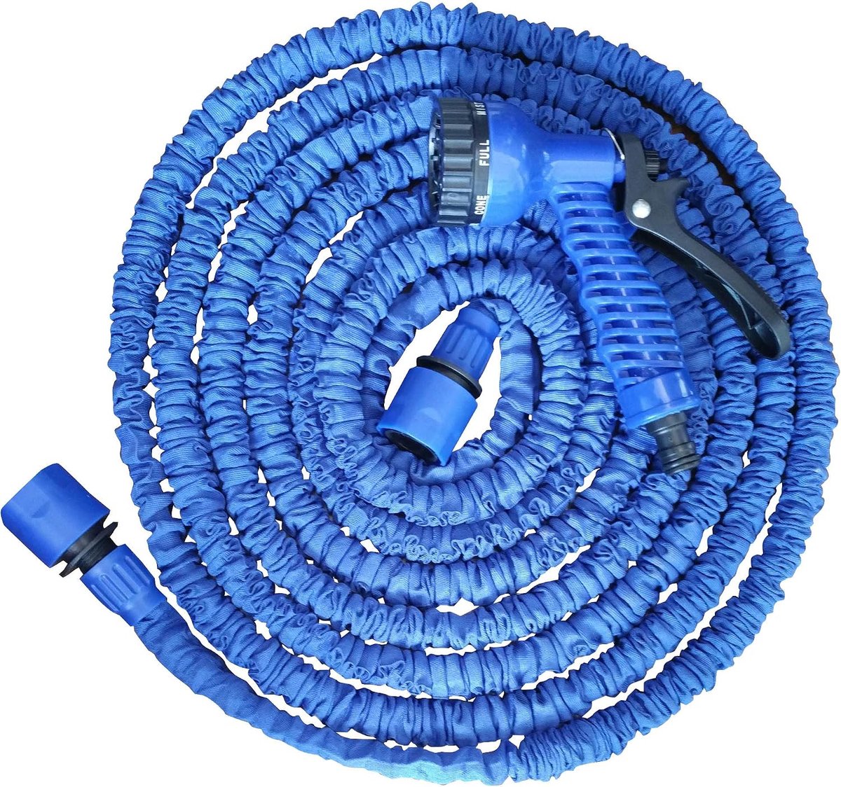 795229 uittrekbare slang met pistool, blauw, 5-15 m
